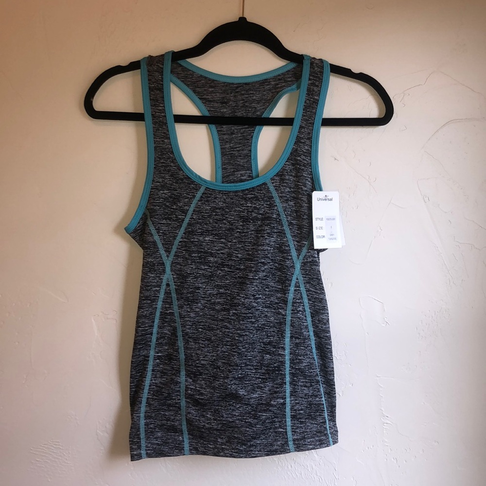 Sports grey and blue tank top